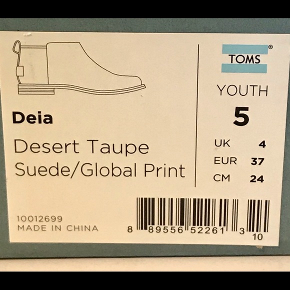 Tom’s Girls Ankle Boots - Picture 8 of 8